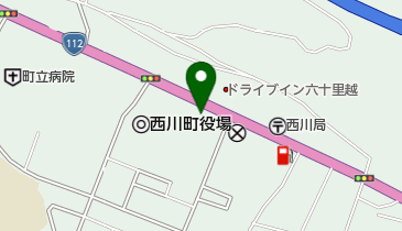 西川町商工会の地図画像