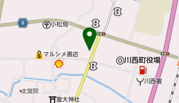 肉のひらのの地図画像