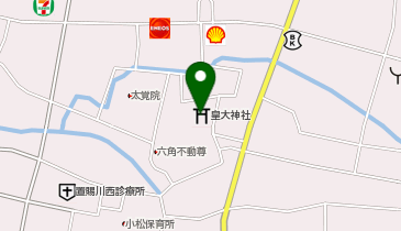 皇大神社の地図画像