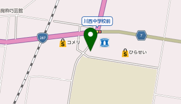 美容室パルファン川西店の地図画像