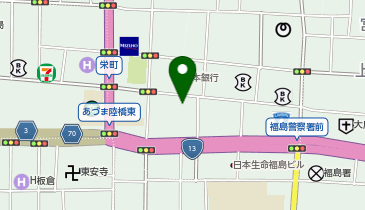 株式会社アートネイチャー 福島店の地図画像