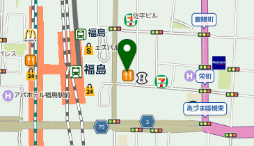 アデランス福島の地図画像