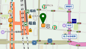アミティーイングリッシュスクール福島校の地図画像