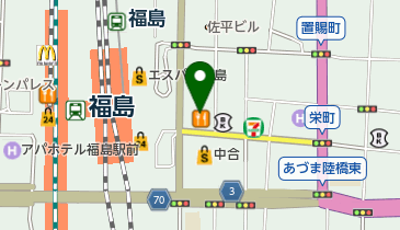 個別指導のone塾 福島本部の地図画像