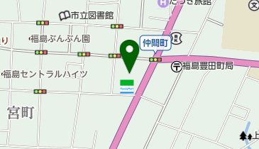 福島日本語学院の地図画像