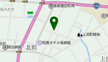 湯野川理容所の地図画像