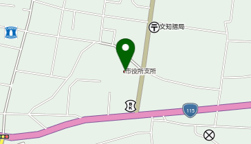 福島市役所 東部支所の地図画像