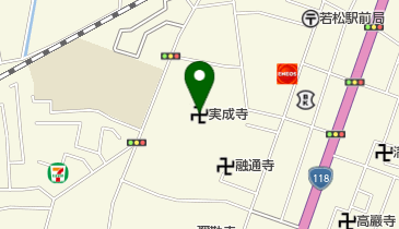 実成寺の地図画像