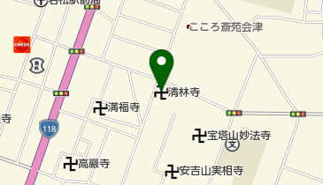 清林寺の地図画像