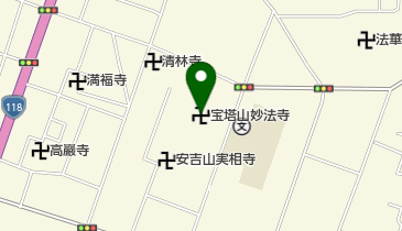 妙法寺の地図画像