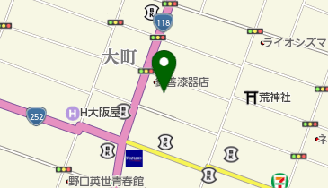 鈴善漆器店の地図画像