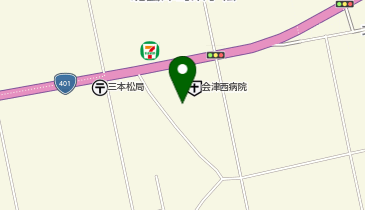 会津西病院 一般の地図画像