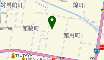 あくつ理容室の地図画像