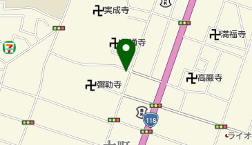 石山理容店の地図画像