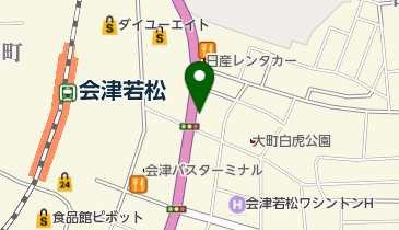 ピザーラ会津若松店の地図画像