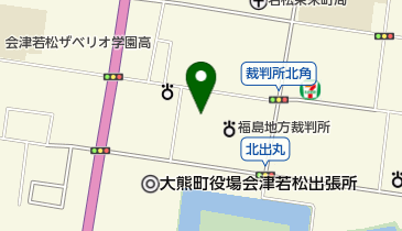 会津若松拘置支所の地図画像