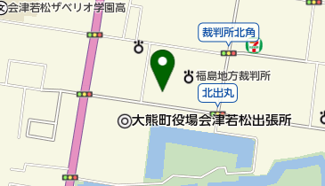 福島地方検察庁会津若松支部の地図画像