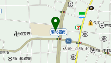 郡山地方消防防災協会の地図画像