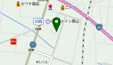 まるとも自動車の地図画像