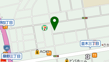 くわの接骨院の地図画像