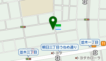 なみき接骨院の地図画像