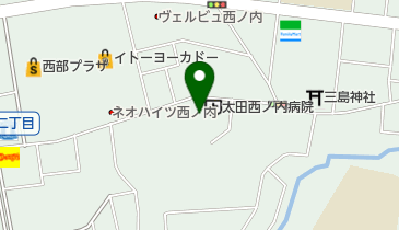 松竹美容室の地図画像