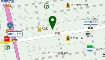 メガネの相沢郡山桑野店の地図画像
