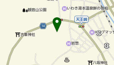 温泉神社の地図画像