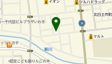 株式会社やすらぎいわき店の地図画像