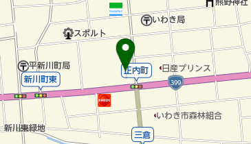 いわき市消防本部の地図画像