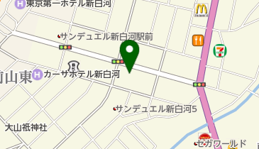 株式会社メフォス 福島事業部白河営業所の地図画像
