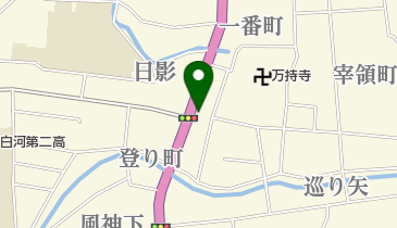 益子酒店の地図画像