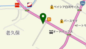 弐萬圓堂白河店の地図画像