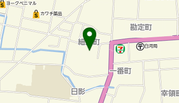 白河市役所 中央公民館の地図画像