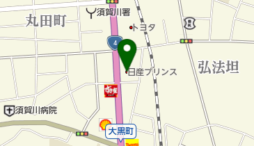 日産プリンス福島販売株式会社 須賀川店の地図画像