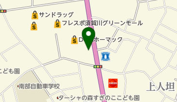 矢内自動車の地図画像