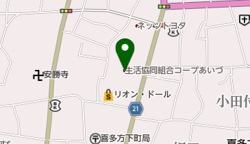 コープあいづ 本部の地図画像