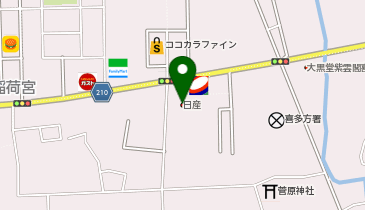 福島日産自動車株式会社喜多方店の地図画像