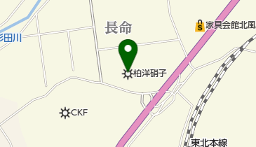 柏洋硝子株式会社の地図画像