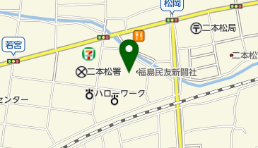 創価学会二本松会館の地図画像