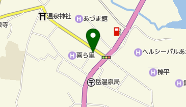 安達太良物産店の地図画像