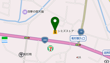 100円ショップセリア船引店の地図画像