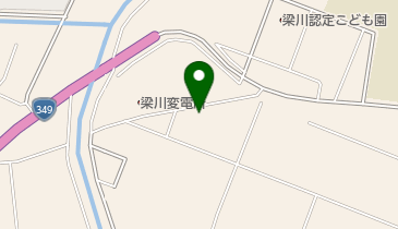 梁川クリーニング本店の地図画像