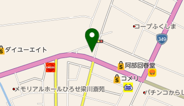 オリーブハウス梁川店の地図画像