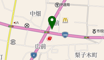 メガネセンター伊達店の地図画像