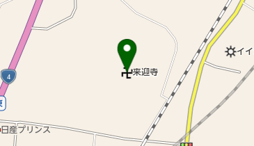 来迎寺の地図画像