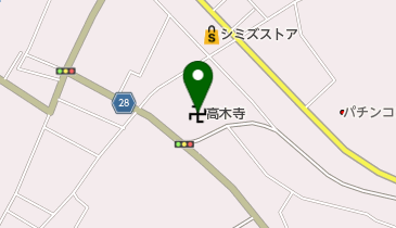 高木寺の地図画像