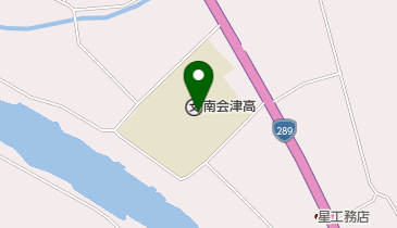 福島県立南会津高等学校の地図画像