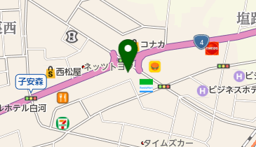 メガネセンター新白河店の地図画像