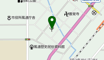 名寄市役所風連庁舎 名寄市風連浄水場の地図画像